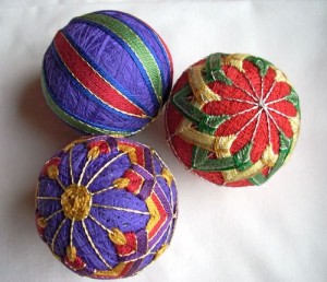 decorated baubles